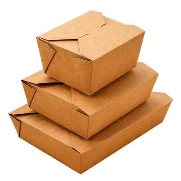 Leak Resistant Food Box Oil-proof Paper Take Out Containers