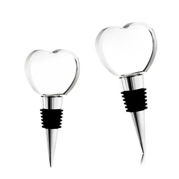 Heart Crystal Bottle Stoppers