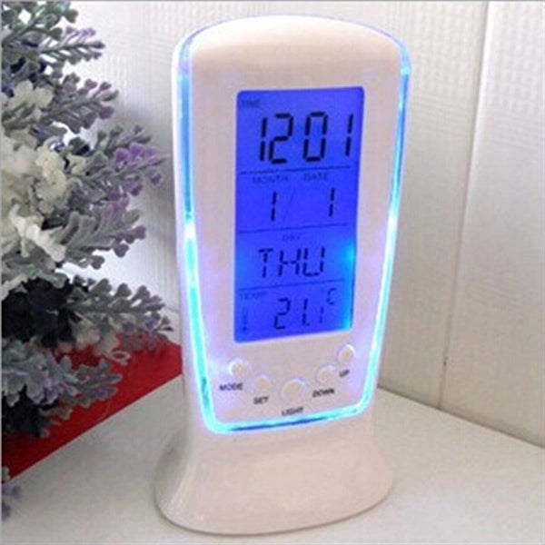 Led Desk Digital Clock Weather Station