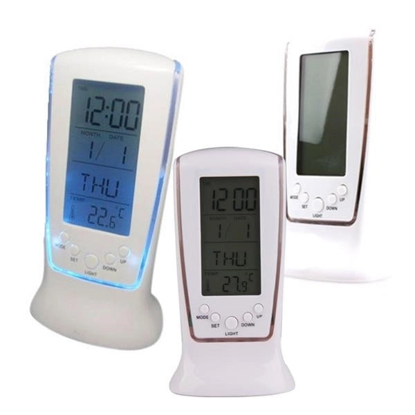 Led Desk Digital Clock Weather Station