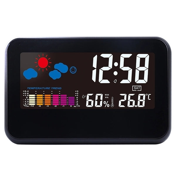 Digital Alarm Clock Temperature Humidity Weather Station