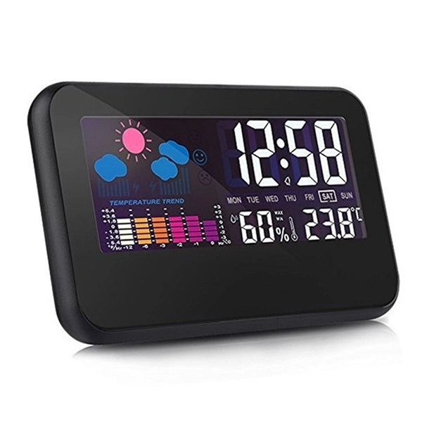 Digital Alarm Clock Temperature Humidity Weather Station