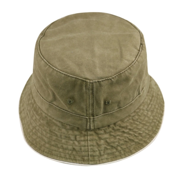 Unisex Cotton Washed Packable Bucket Hat