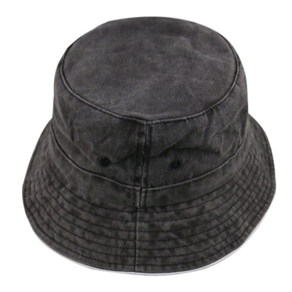 Unisex Cotton Washed Packable Bucket Hat