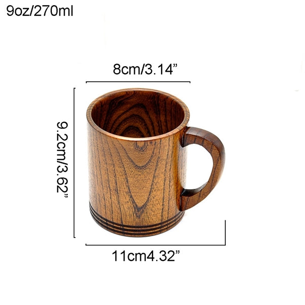 9 OZ Jujube Wood Tea Beer Coffee Mug