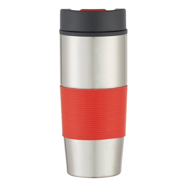 18 Oz. Stainless Tumbler With Silicone Grip
