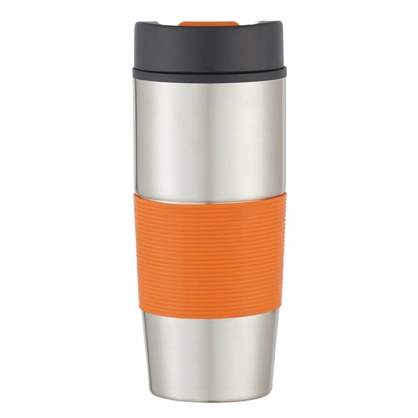 18 Oz. Stainless Tumbler With Silicone Grip