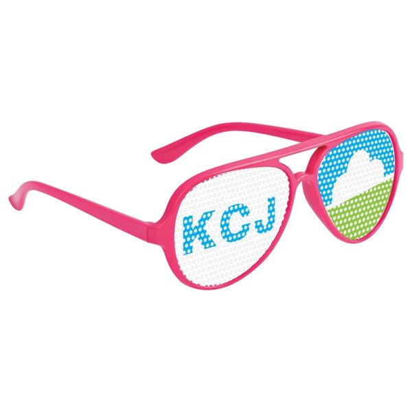 Colorful Glasses with Pinhole Stickers