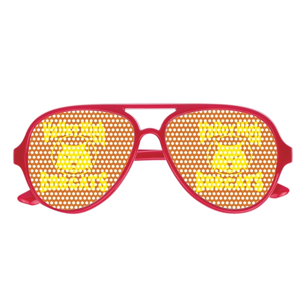 Colorful Glasses with Pinhole Stickers