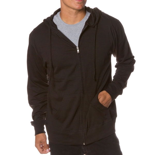Lightweight Jersey Hood with Zipper for Male