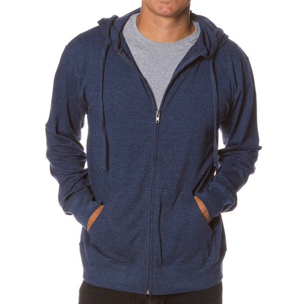 Lightweight Jersey Hood with Zipper for Male