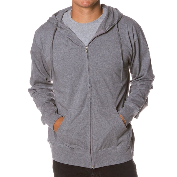 Lightweight Jersey Hood with Zipper for Male