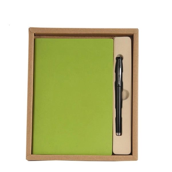 PU Leatherette Notebook Gift Set With Pen