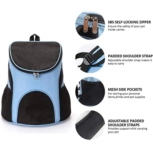 Pet Double Shoulder Travel Carrier Backpack
