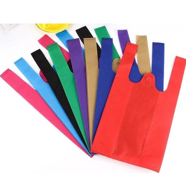 Large Non-Woven T-Shirt Vest Bag (13.8 " x 6.3 " x 23.7 ")
