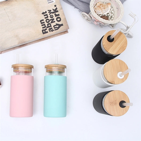 17oz Glass Tumbler Water Bottle