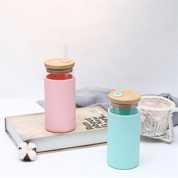 17oz Glass Tumbler Water Bottle