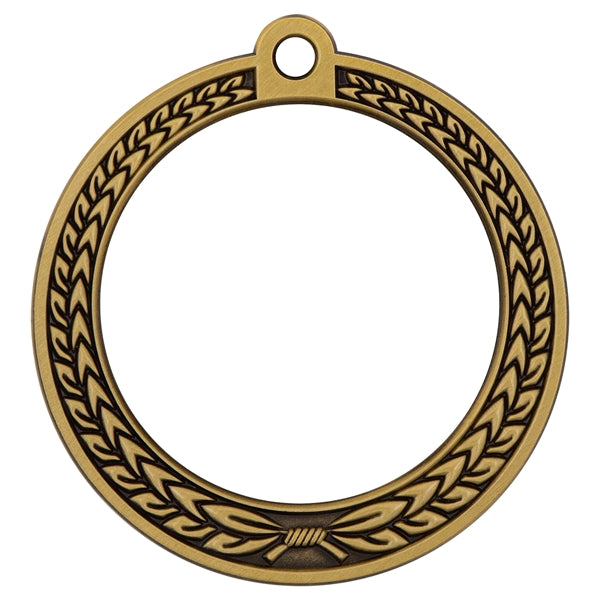 Speed Medal 2.5" 3D Wreath w/Full Color Dome Imprint