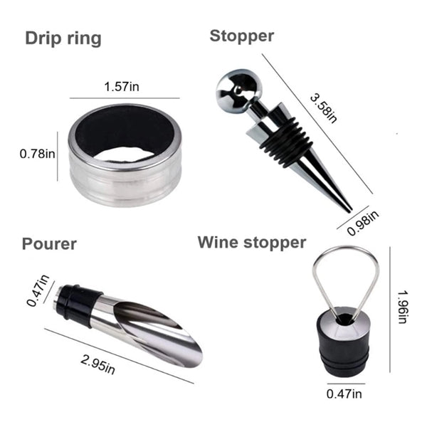 4 Pcs Wine Bottle Opener Set