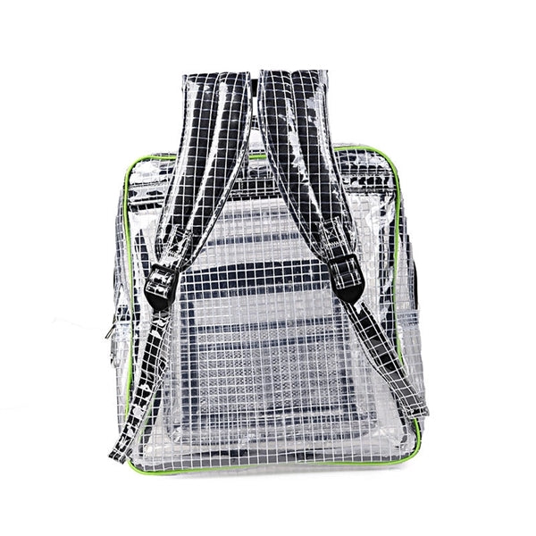 Electrostatic prevention Transparent Grid Backpack