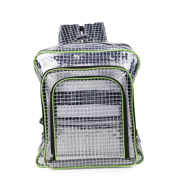 Electrostatic prevention Transparent Grid Backpack