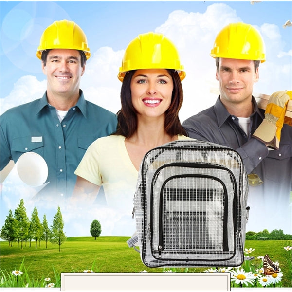 Electrostatic prevention Transparent Grid Backpack