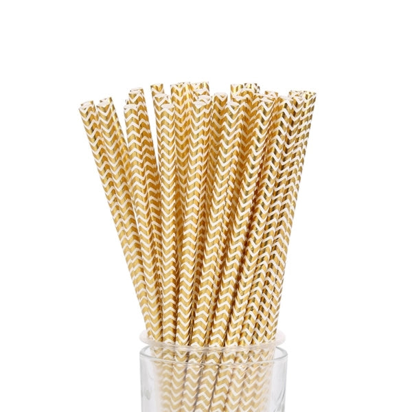 Gold Paper Straw