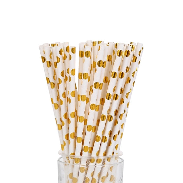 Gold Paper Straw