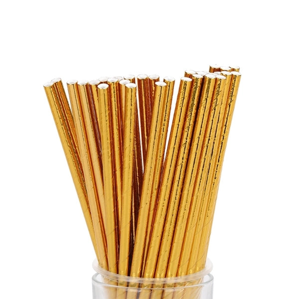 Gold Paper Straw