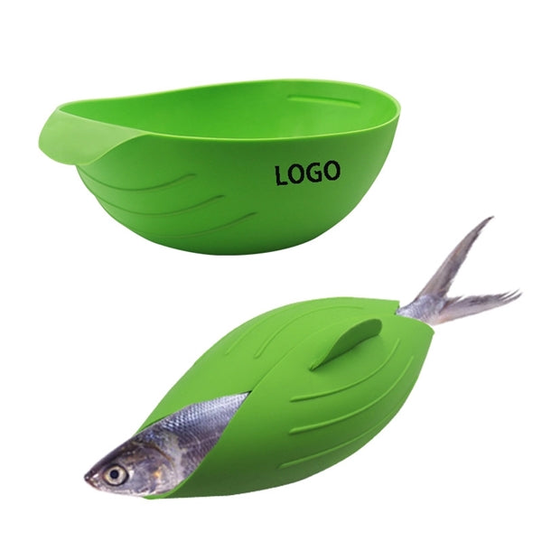 Kitchen Multifunction Foldable Silicone Steaming Fish Bowl