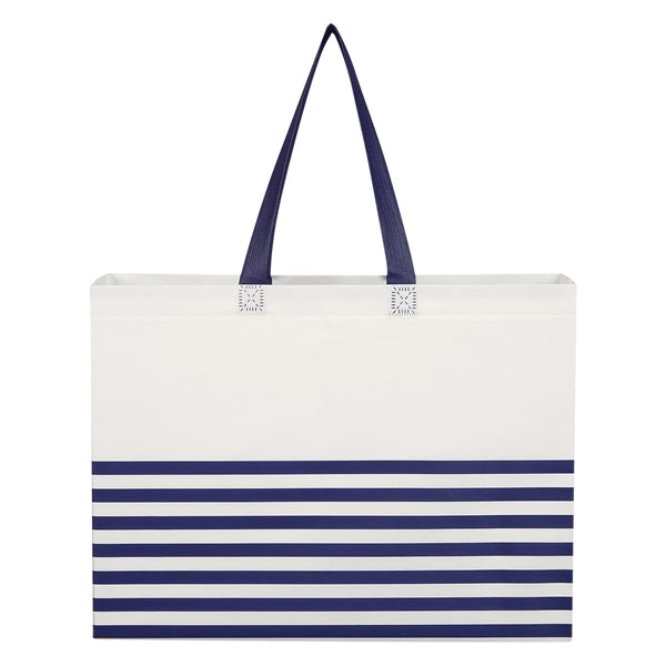Lovely Stripe Water-Resistant Tote Bag