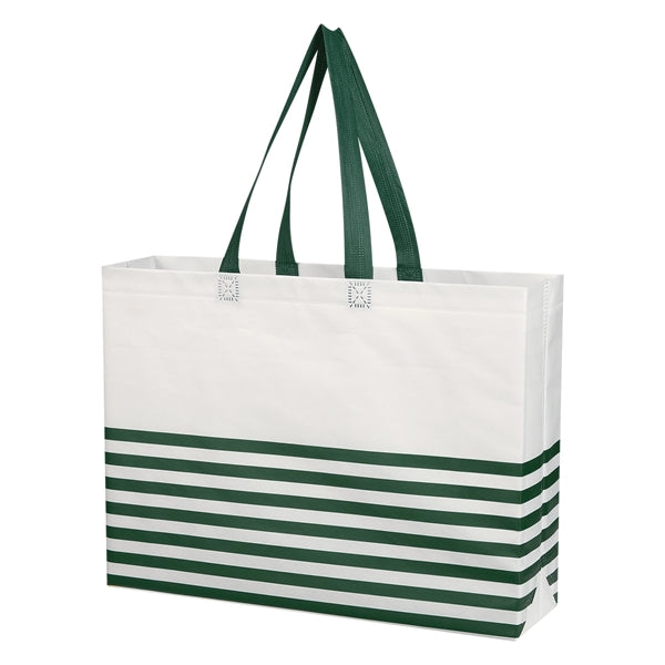 Lovely Stripe Water-Resistant Tote Bag