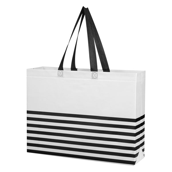 Lovely Stripe Water-Resistant Tote Bag