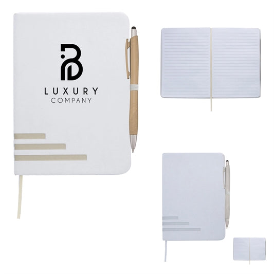Metallic Accented Journal with Stylus