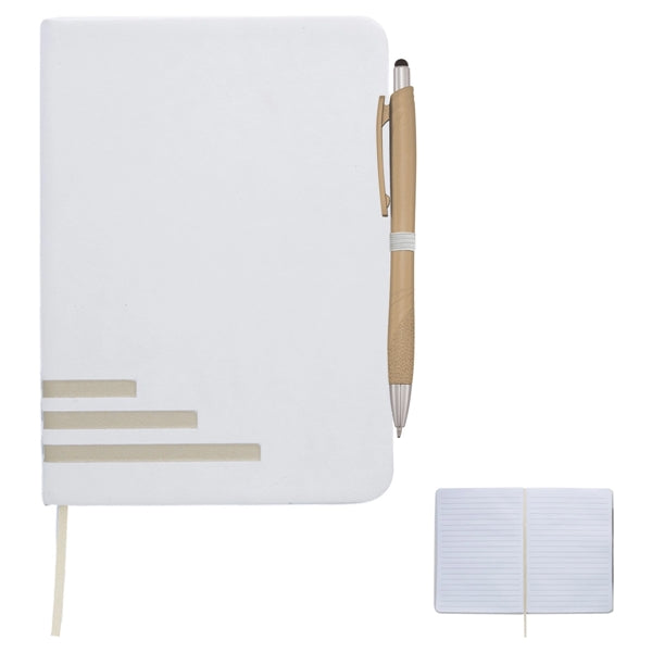 Metallic Accented Journal with Stylus