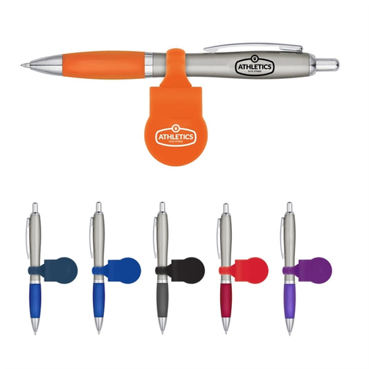 Clip-On Pen-Holding Webcam Cover with Sleek Pen