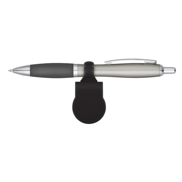Clip-On Pen-Holding Webcam Cover with Sleek Pen