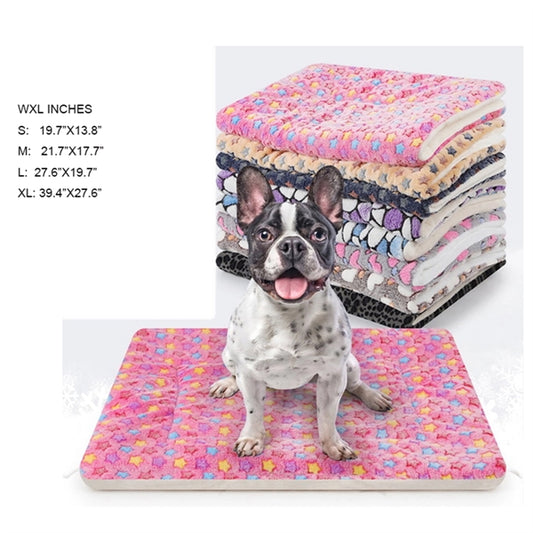 S/M/L/XL Pet Blanket Warm Plush Cushion Mat