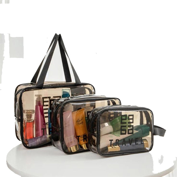 PVC Cosmetic Makeup Bags Printed Travel Bag