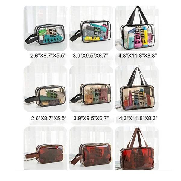 PVC Cosmetic Makeup Bags Printed Travel Bag