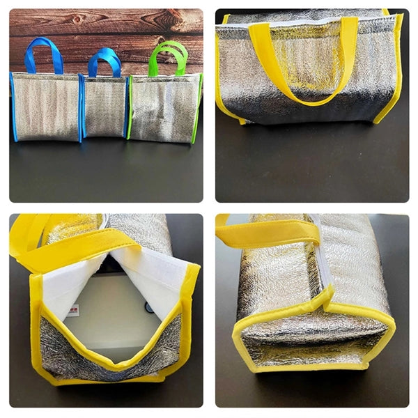 Aluminum Foil Foam Insulated Grocery Tote Cooler Bag