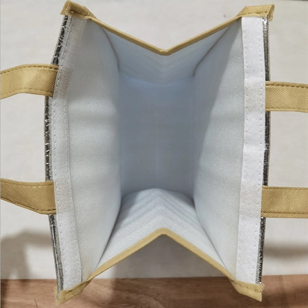 Aluminum Foil Foam Insulated Grocery Tote Cooler Bag