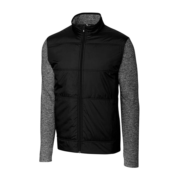 Cutter and Buck Stealth Hybrid Quilted Full Zip Windbreaker