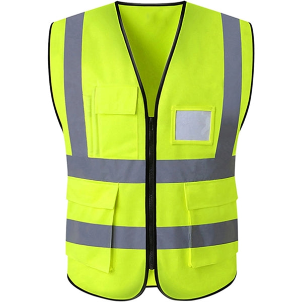 Workwear Vest Reflective Safey Vest Zipper Pocket