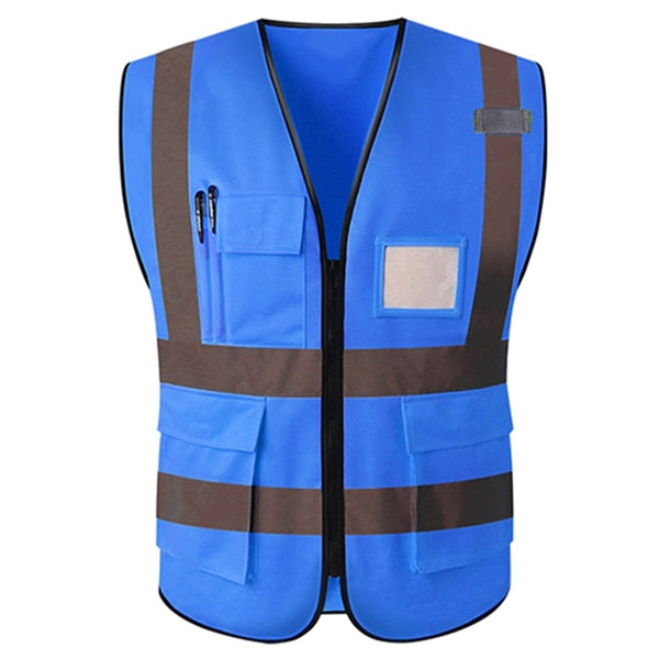 Workwear Vest Reflective Safey Vest Zipper Pocket