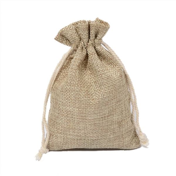 Linen Jewelry Pouches With Drawstring