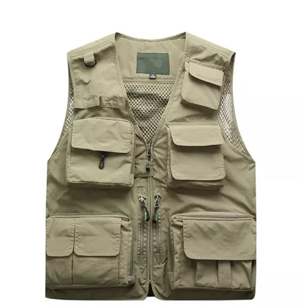 Men's Outdoor Fishing Photograph Vest With Multi Pockets