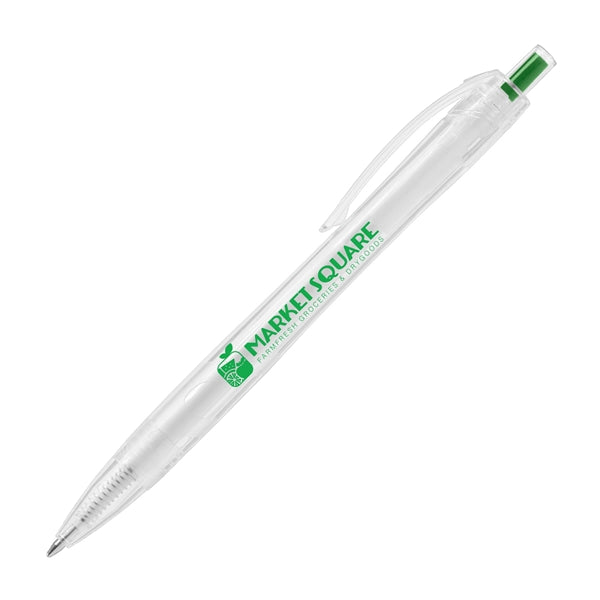 Aqua Clear - RPET Recycled Plastic Pen - Silkscreen