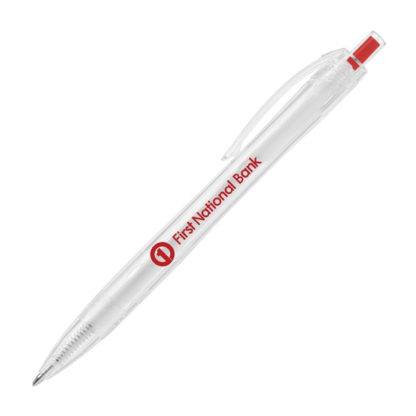 Aqua Clear - RPET Recycled Plastic Pen - Silkscreen