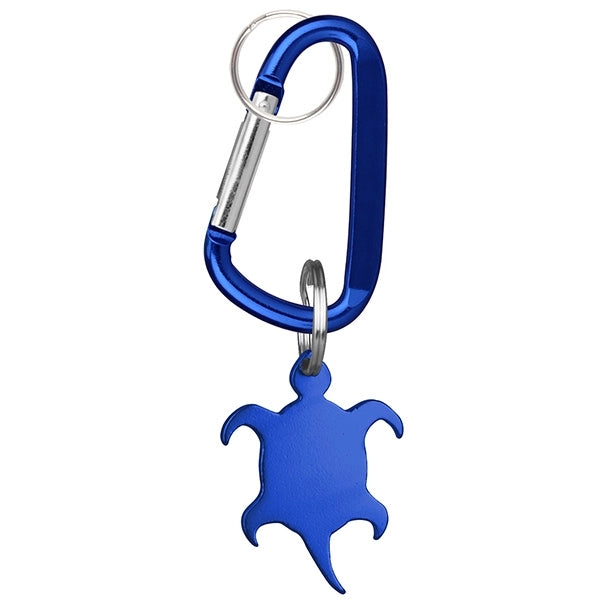 Turtle Shaped Bottle Opener Key Holder and Carabiner